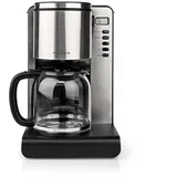 Nedis Kaffeemaschine max. Kapazität: 1.5 l Anzahl Tassen auf einmal: 12 Warmhalten Timer einschalten Filterkaffeemaschine, Schwarz