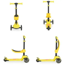 Moni Kinderroller 2 in 1 Lamborghini Laufrad, Lenkerhöhe verstellbar, klappbar gelb