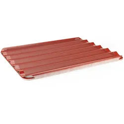 Backblech mit Silikon WORLDMAI gerillt perforiert 60x40 für Bäckerei, Konditorei und Gastronomie.