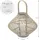 ECD Germany Laterne H 44 cm Holzfarbe Beige