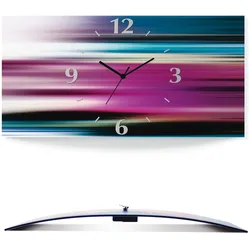 Artland Wanduhr »Verzerrte Figuren - Abstrakt«, 3D Optik gebogen, mit Quarz- oder Funkuhrwerk, versch. Größen Artland lila