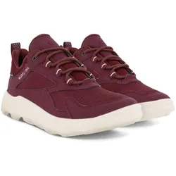 ECCO Wanderschuhe MX Low GTX (strapazierfähige Sohle, wasserdicht) burgundrot Damen