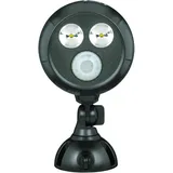 mrbeams Mr. Beams LED-Außenstrahler mit Bewegungsmelder MB390 Braun 2er-Pack
