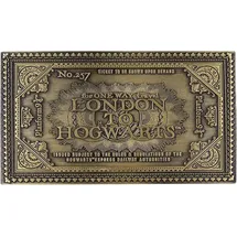 FaNaTtik Harry Potter Hogwarts Express Zugticket Replik Metall Nachbildung, Souvenir, Einheitsgröße, Gold, Limitiert auf 9.995 Stück, Ideal für Kinder, Teenager und Erwachsene