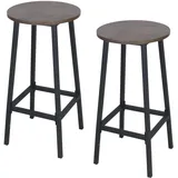 Relaxdays Barhocker 65 x 32 cm Braun/Schwarz