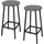 Relaxdays Barhocker 65 x 32 cm Braun/Schwarz