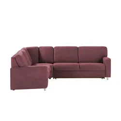 smart Ecksofa  Valencia ¦ rot ¦ Maße (cm): B: 266 H: 90 T: 236.0