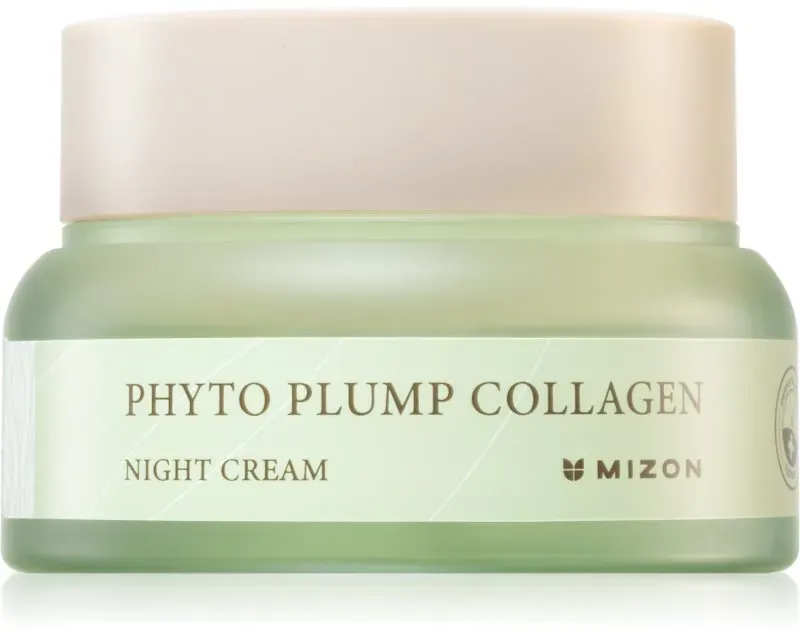 Mizon Phyto Plump Collagen feuchtigkeitsspendende Nachtcreme gegen Falten mit beruhigender Wirkung 50 ml
