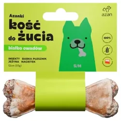 AZANKI Knochen mit Insekten und Brombeere für Hund S/M 12cm