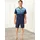 Shorty, Herren, Gr. 60/62, bunt (marine, bordeaux), 100% Baumwolle, Homewear-Sets Shorty