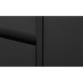 Möbel Kraft Naia 108,9 x 92,9 x 31,5 cm schwarz / mit Schubladen