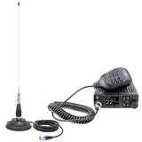 PNI CB-Funk PNI Escort HP 8900 ASQ, 12-24V + CB Antenne mit Magnetfuß, 12V / 24V Netzteil, RF Gain, Roger Beep, CTCSS-DCS, Dual Watch
