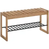 MCA Furniture BANTRY Bank 88 x 45 x 30 cm beige / beige geölt