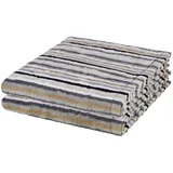 CAWÖ Lifestyle-7048 Duschtuch-Set - 2er-Set Kiesel Silber