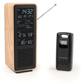 Thomson Wetterstation WS102 Holz/schwarz TH390391