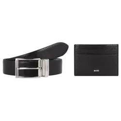 Boss Gibel Wendegürtel Leder Geschenkbox individuell kürzbar schwarz