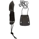 Mil-Tec Unisex – Erwachsene Paracord Neck Knife, Schwarz, 10.5 cm