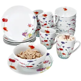 Mambocat Marie Frühstücksset 18-tlg. floral