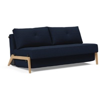 INNOVATION LIVING Schlafsofa Cubed Eiche Stoff Blau Blue 160 cm