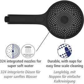 Wenko Duschsystem Softwater Schwarz