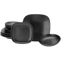 CreaTable Magic Black Square Tafelservice 12-tlg. schwarz