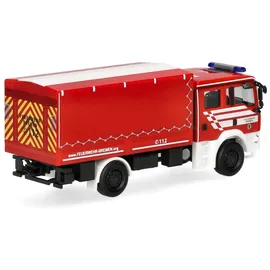 HERPA MAN TGA M Mehrzweckgerätewagen (MzGW) Dekon Feuerwehr Bremen 098847 H0