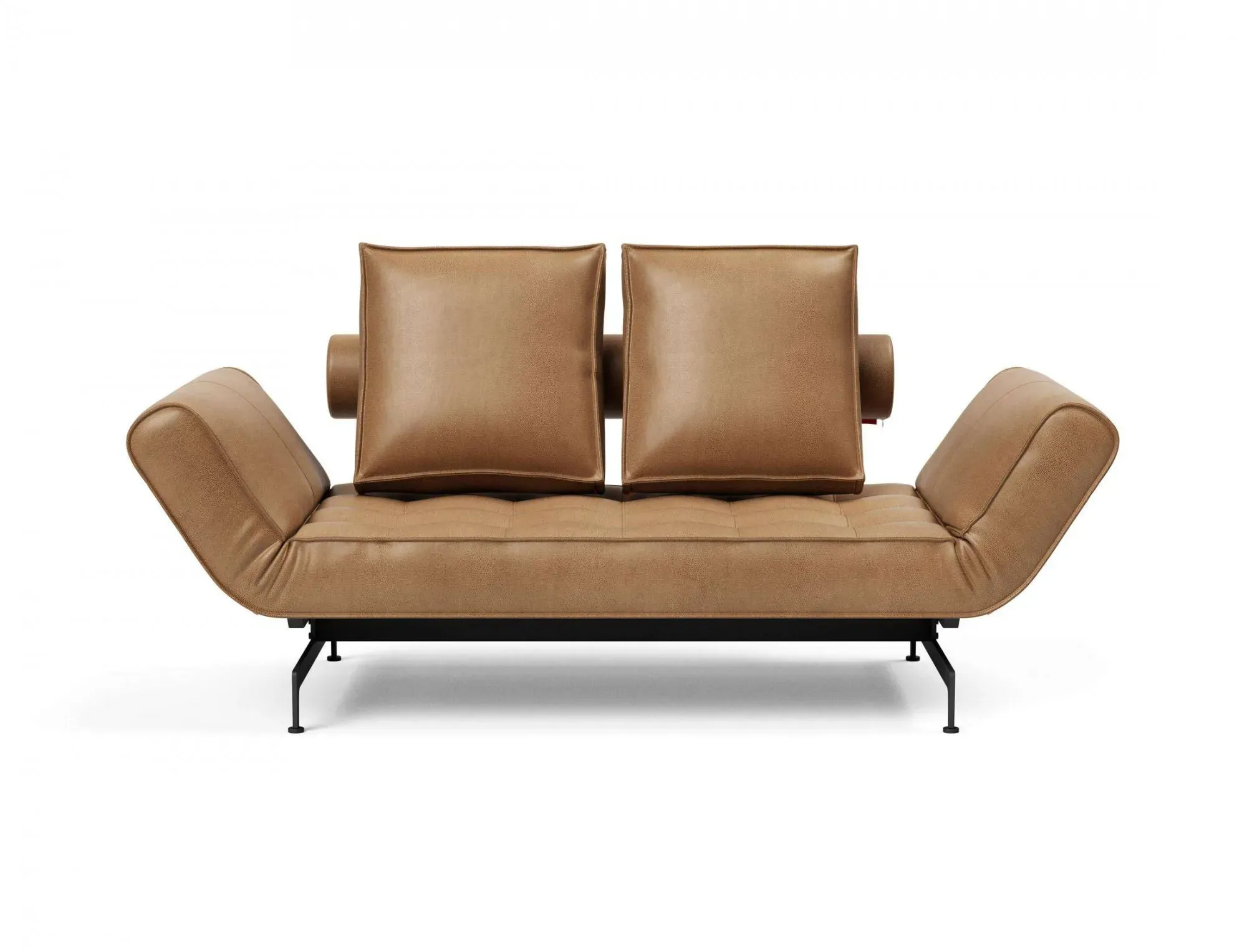 3-Sitzer INNOVATION LIVING TM "Ghia Schlafsofa", braun, B:178cm H:83cm T:93cm, Sofas, eine große Liegefläche mit geringer Stellfläche, beidseitig abklappbar