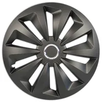 CARTREND Radzierblenden Fox 40 cm (16 Zoll) schwarz 4 Stück