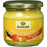 Alnatura Bio Streichcreme Curry-Mango-Papaya, 6er Pack (6 x 180 g)