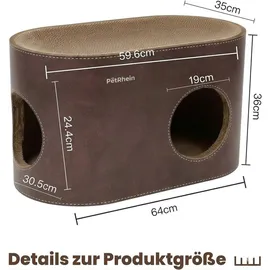 petrhein Kratzbrett 64 x 35 x 36 cm braun