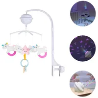 Chipolino Musikmobile Bluetooth-Funktion Projektor Plüschfiguren Universalklemme rosa