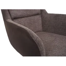 MCW Esszimmerstuhl K33 Kunstleder braun-dunkelbraun 2er Set
