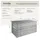 Tectake tectake® Auflagenbox, mit Aluminiumgestell und Rattangeflecht, komfortable Hubautomatik, 145 x 82,5 x 79,5 cm
