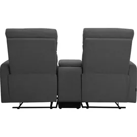 Home Affaire 2-Sitzer HOME AFFAIRE "Daoulas, 2er-Kinosofa, TV-Sessel, Multimedia-Sofa", grau (anthrazit), B:167cm H:102cm T:95cm, Webstoff (95% Polyester 5%Nylon), Sofas, Kinosofa mit Relaxfunktion, Getränkehalter und Stauraum