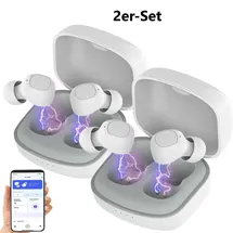 Auviso In-Ear-Stereo-Headset, Bluetooth 5, Ladebox, 18 Std. Spielzeit, App