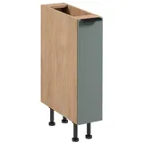 ROYAL24_MARKT Apothekerschrank - Mehr Stauraum mit Stil. (Küche Apothekerschrank, 1-St., Premium - Sorento Grün Sonoma Eiche - D20C) Edles Design - Top Material - Hochwertig. grün