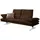 W.Schillig Couch Mikrofaser 3-Sitzer Braun