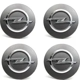 YYALI 4 Stück Nabendeckel für Opel Vauxhall MERIVA B 2010-2017, Radnabenabdeckung, Nabenkappen, Felgendeckel, Nabenkappen, Auto Nabendeckel Radnabenabdeckung,60mm