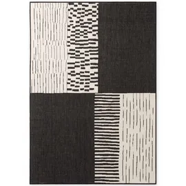 Ted Baker Acacia Wendeteppich", schwarz weiß, B:200cm H:8mm L:300cm, Polypropylen, Teppiche, Teppich, Designteppich, Wetterfest, Pflegeleicht, Modern, Wohnzimmer, Terrasse
