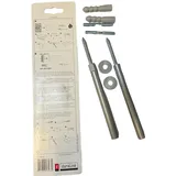 Duraline Regalträger Träger Pin 12 mm Ø Auflageträger silbermatt 2 Stück