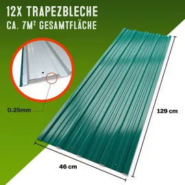 Gardebruk Trapezblech 129 x 46 cm grün