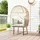 Outsunny Rattansessel Ei-Förmig 95 x 95 x 155 cm beige 1 St.