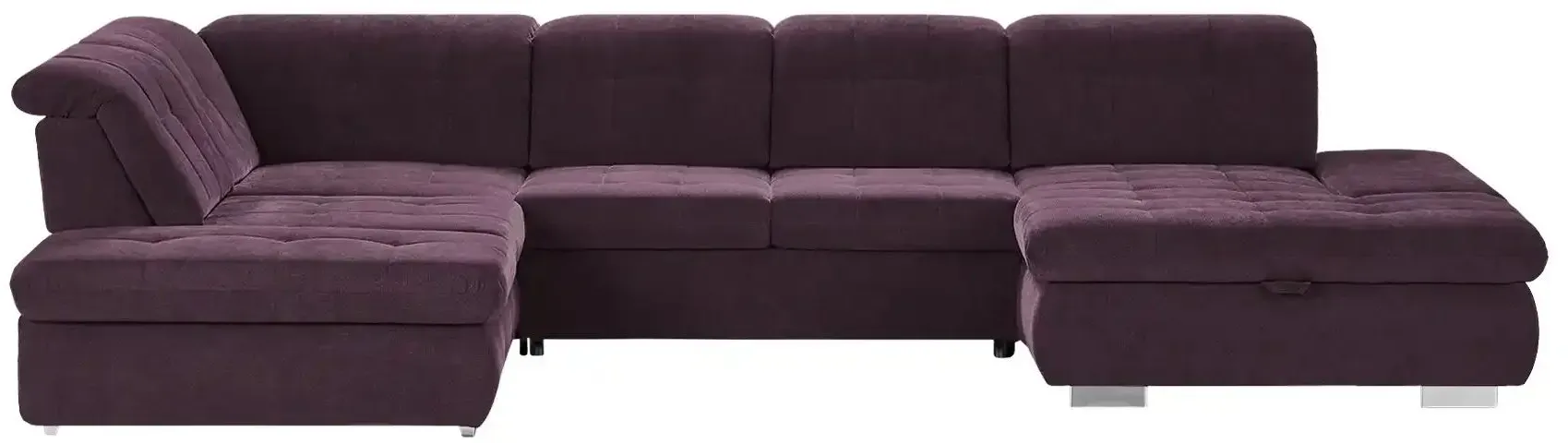 Lounge Collection Wohnlandschaft mit verschiedenen Funktionen Spencer , lila/violett , Maße (cm): B: 382 H: 102 T: 260.0