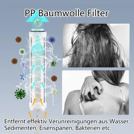luxuskollektion Nafall Duschkopf Handbrause PP Filter 5 Strahlarten Hochdruck Regendusche