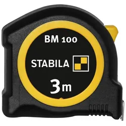 Stabila Taschenbandmaß BM 100 3m Bandbreite 16mm 19570 Maßband Messen