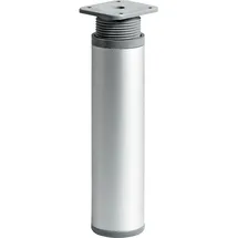 Hettich Möbelfuß 4,0 x 15 - 16,5 cm Aluminium-Optik
