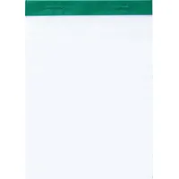 Brunnen Notizblock A6 blanko 50 Blatt, geheftet und perforiert, weiß 50Bl
