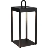 Brilo LED Laterne Luca Touch Dimmbar IP44 Spritzwassergeschützt Schwarz