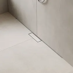 hansgrohe RainDrain Minimalistic Fertigset Duschrinne 120 cm, Duschabläufe, edelstahl