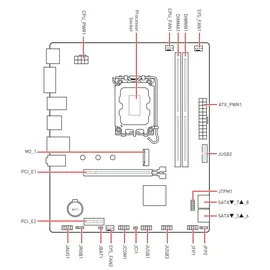 MSI PRO H610M-E Micro-ATX Mainboard